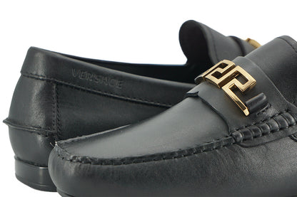  - Elegant Black Calf Leather Men's Loafers