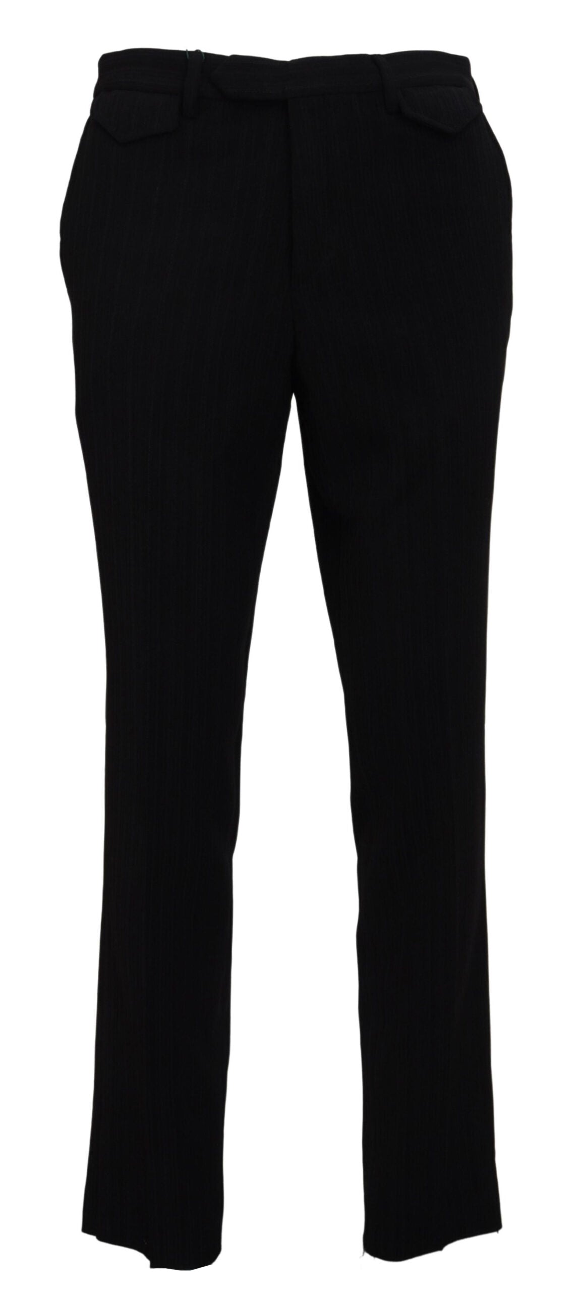  - Elegant Black Italian Designer Pants