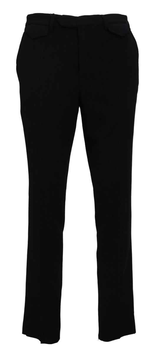  - Elegant Black Italian Designer Pants