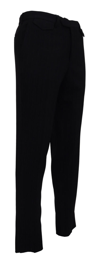  - Elegant Black Italian Designer Pants