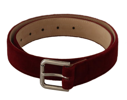  - Elegant Velvet Logo Engraved Belt