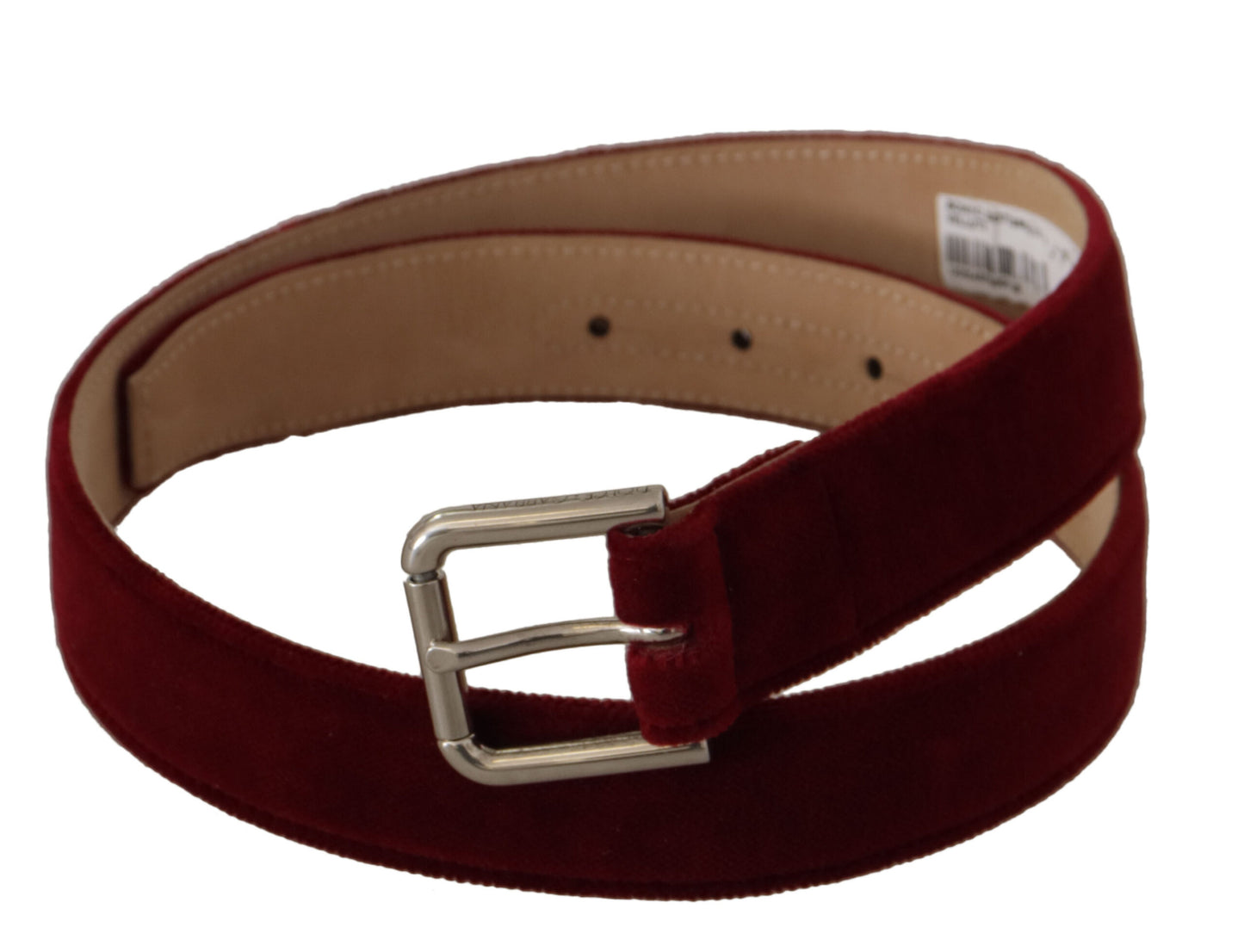  - Elegant Velvet Logo Engraved Belt