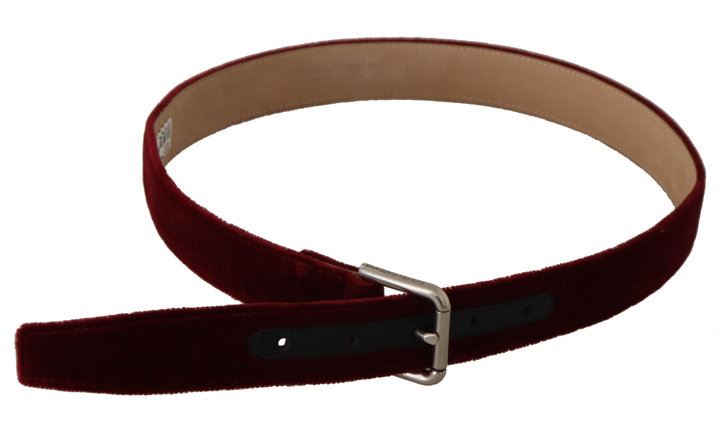  - Elegant Velvet Logo Engraved Belt