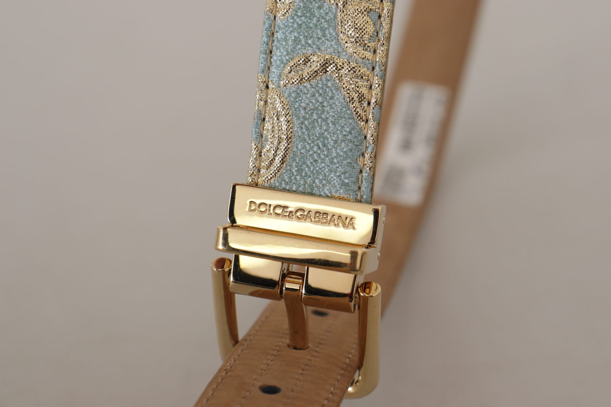 Dolce & Gabbana Elegant Light Blue Leather Belt