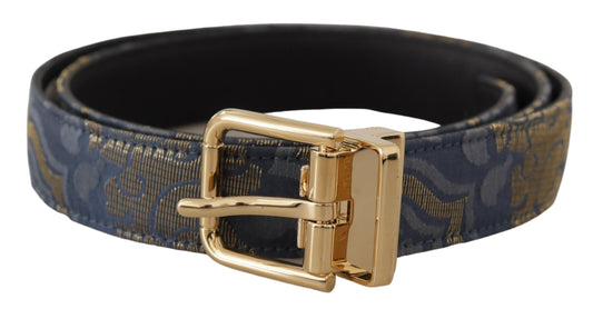  - Elegant Navy Blue Leather Belt