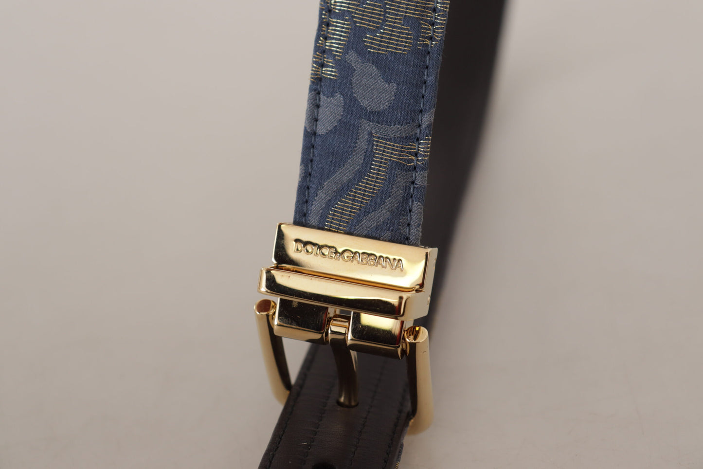  - Elegant Navy Blue Leather Belt