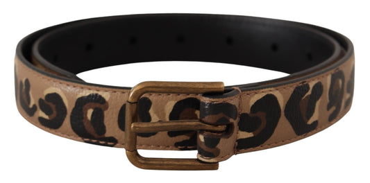  - Elegant Leather Engraved Buckle Belt