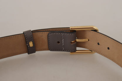  - Elegant Engraved Buckle Leather Belt