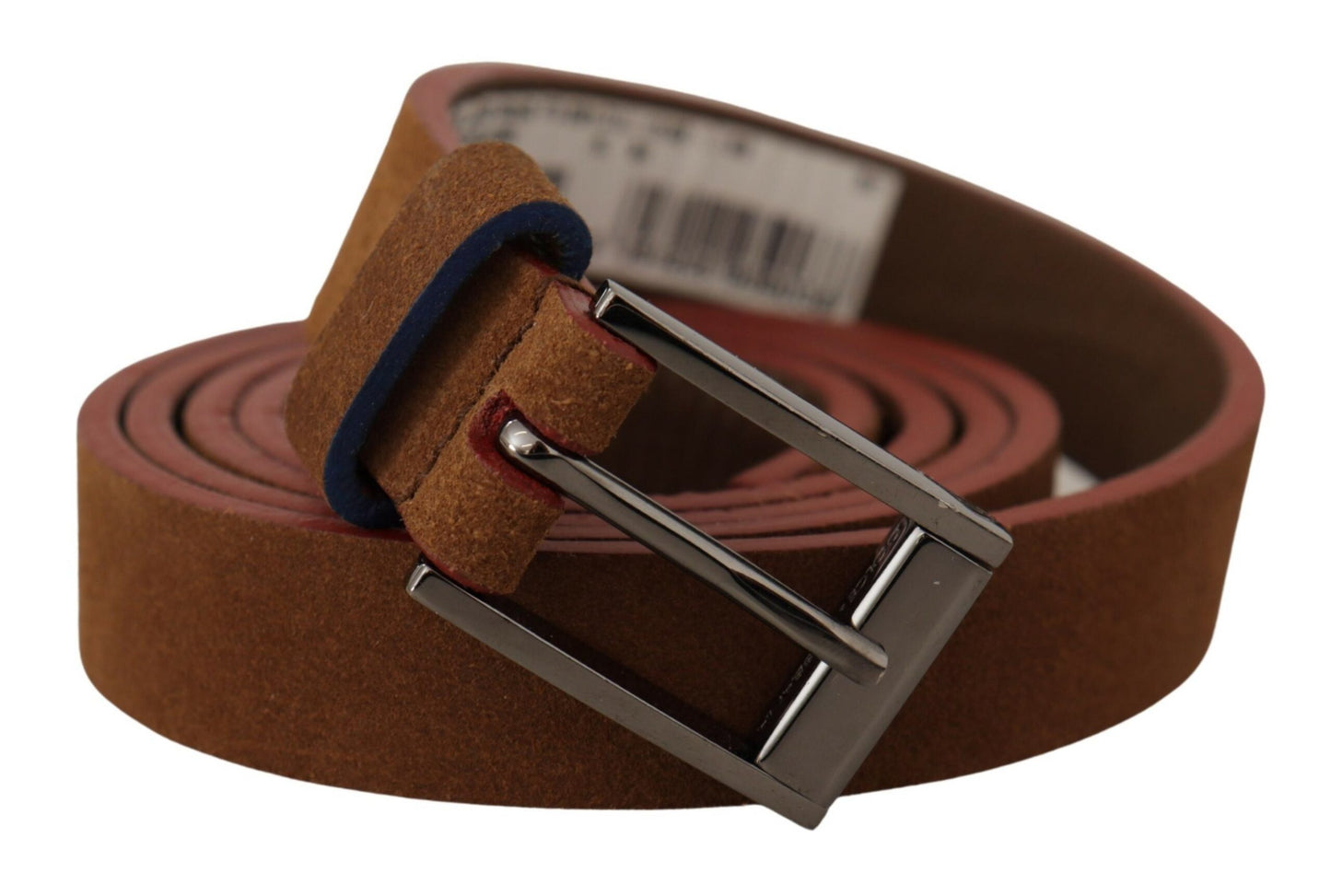  - Chic Suede Belt with Logo Engraved Buckle