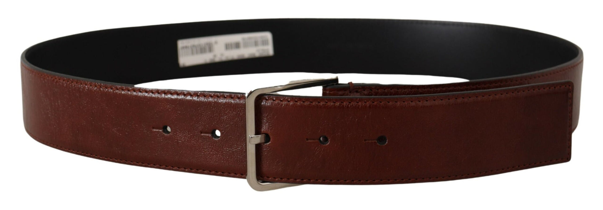 Elegant Leather Belt with Engraved Buckle