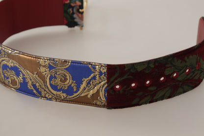  - Engraved Logo Multicolor Leather Belt