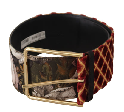  - Engraved Logo Multicolor Leather Belt