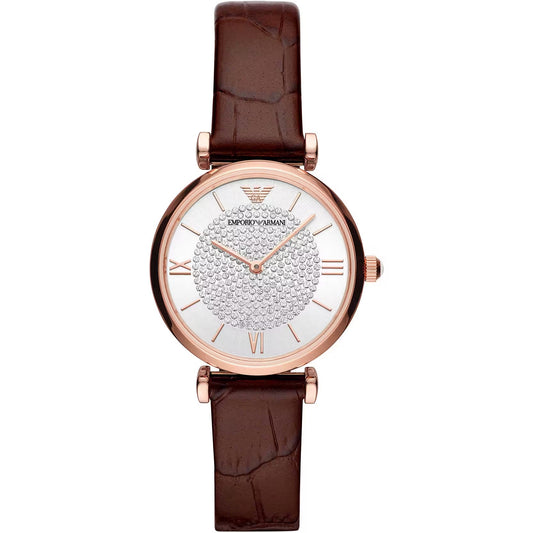  - Elegant Bordeaux Leather Watch for Women