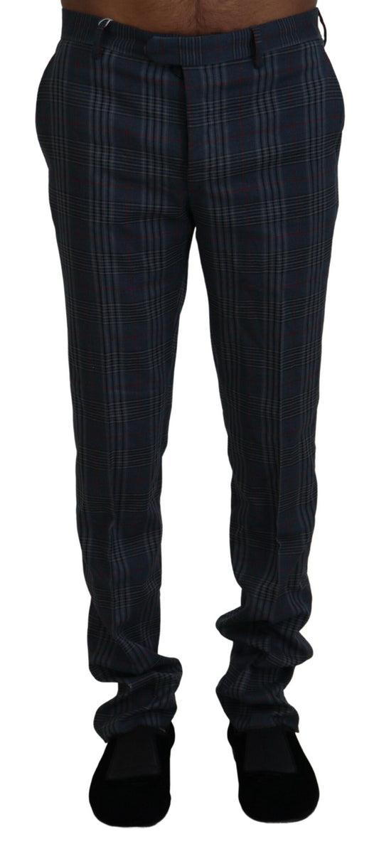  - Elegant Multicolor Pure Wool Trousers