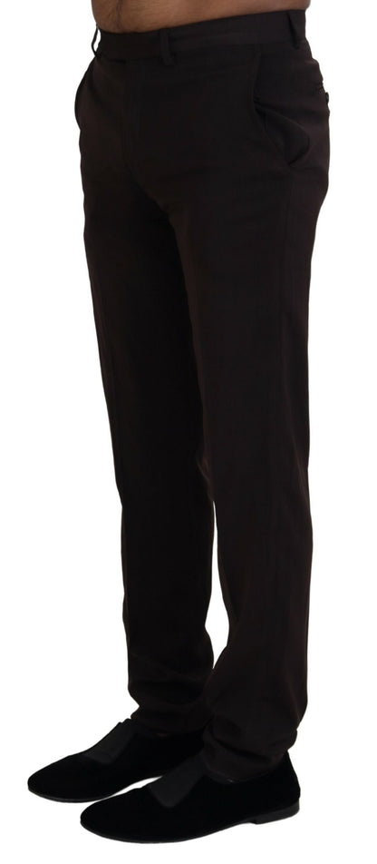  - Elegant Brown Italian Dress Pants