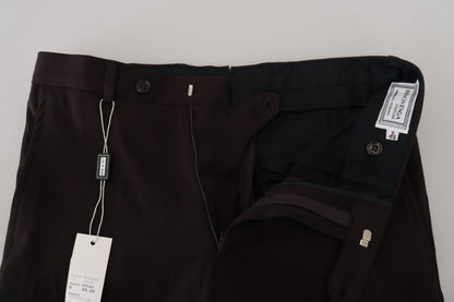  - Elegant Brown Italian Dress Pants