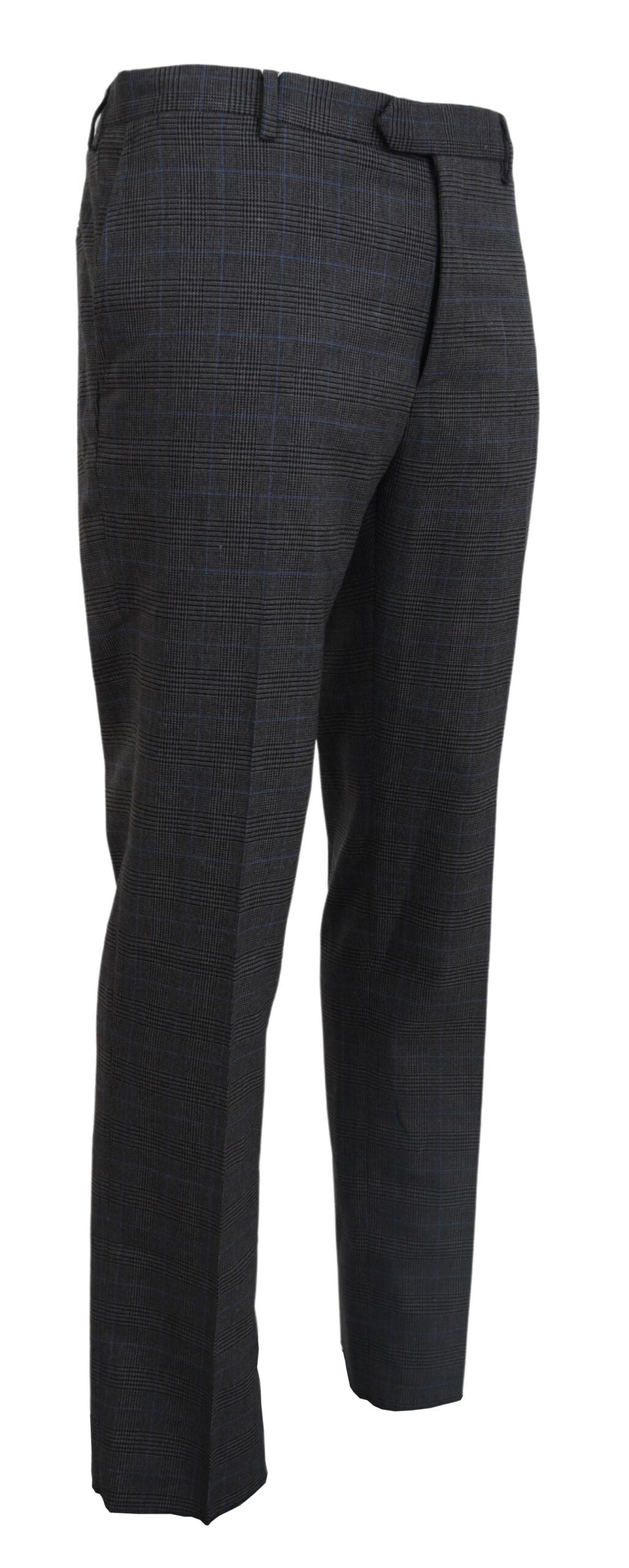  - Elegant Checkered Wool Dress Pants for Men