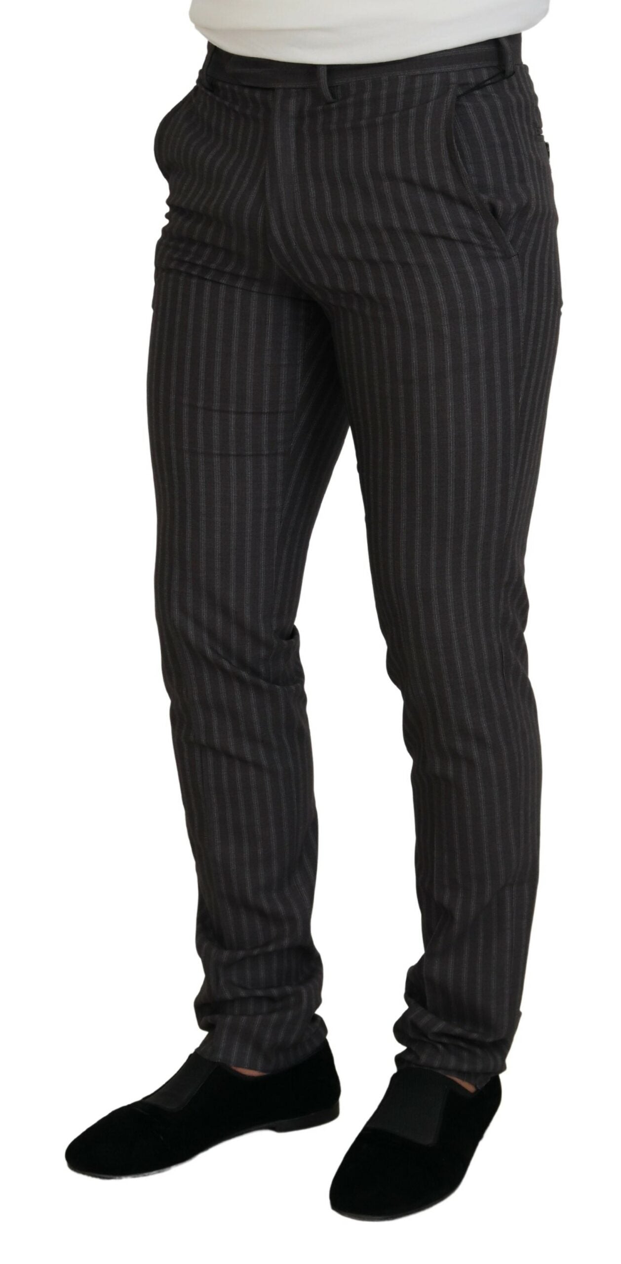  - Elegant Striped Dress Pants for Men