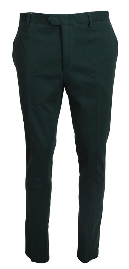  - Elegant Dark Green Chino Trousers