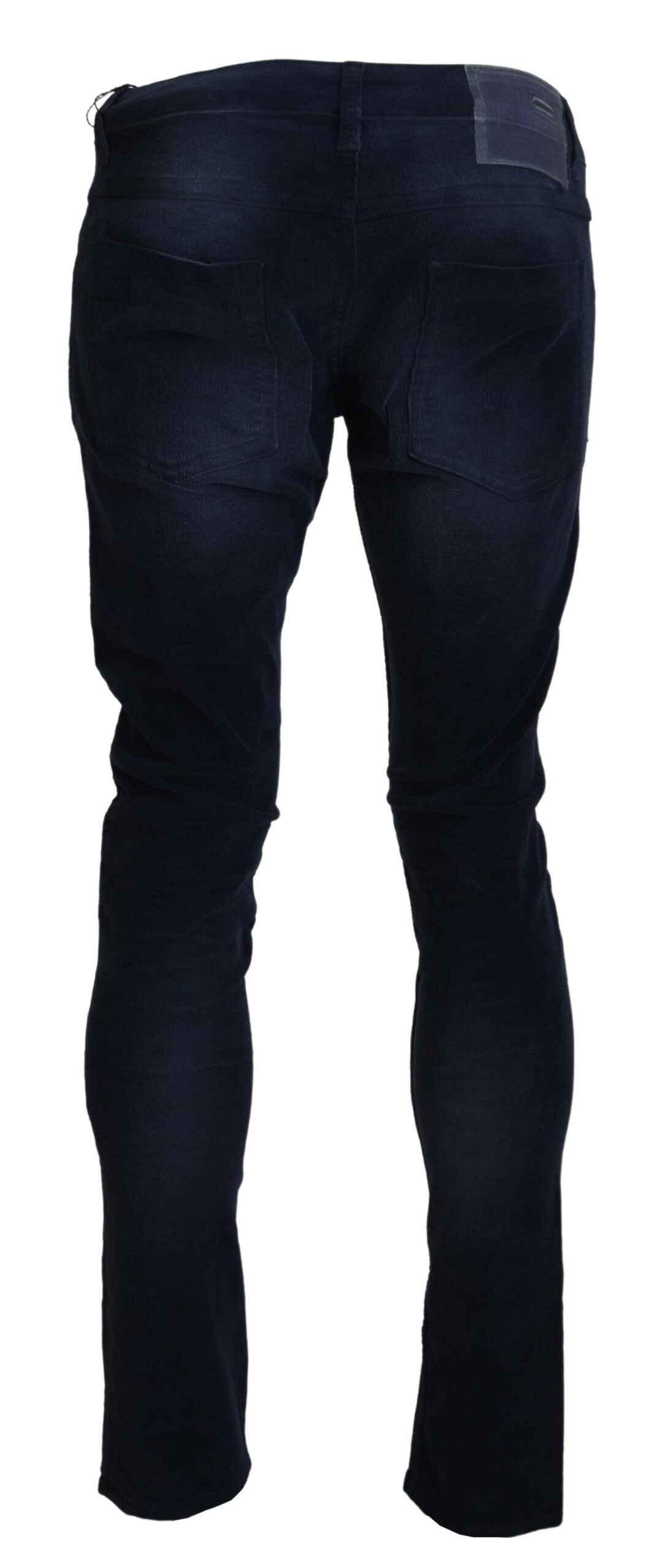  - Chic Blue Straight Fit Corduroy Jeans