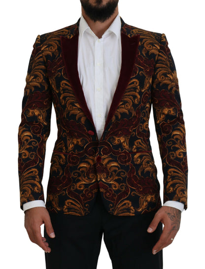  - Elegant Multicolor Wool Blend Blazer