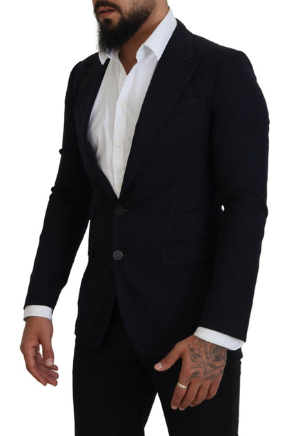  - Elegant Black Single-Breasted Blazer