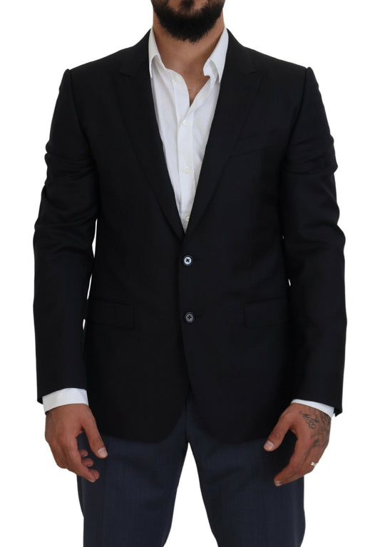  - Elegant Dark Blue Martini Blazer