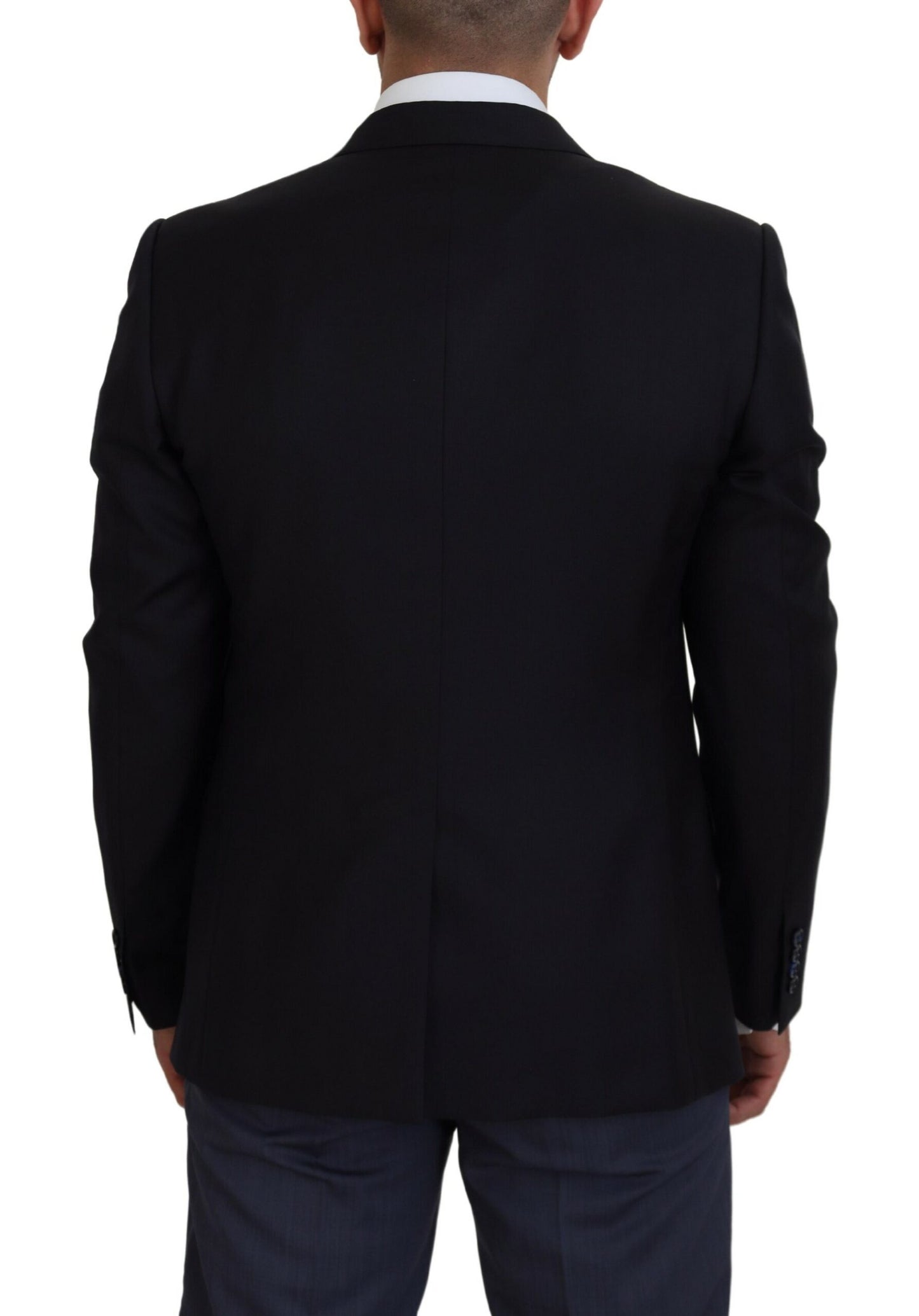  - Elegant Dark Blue Martini Blazer