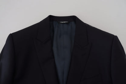  - Elegant Dark Blue Martini Blazer