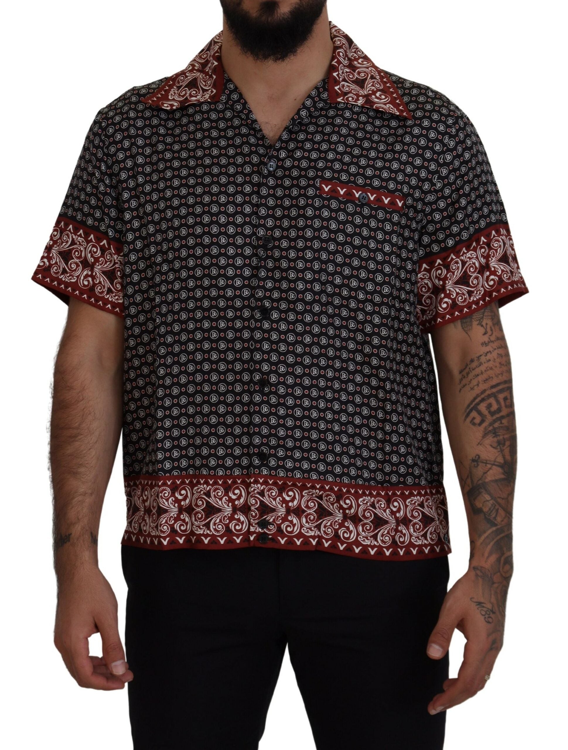 Elegant Multicolor Silk Casual Shirt by Dolce & Gabbana