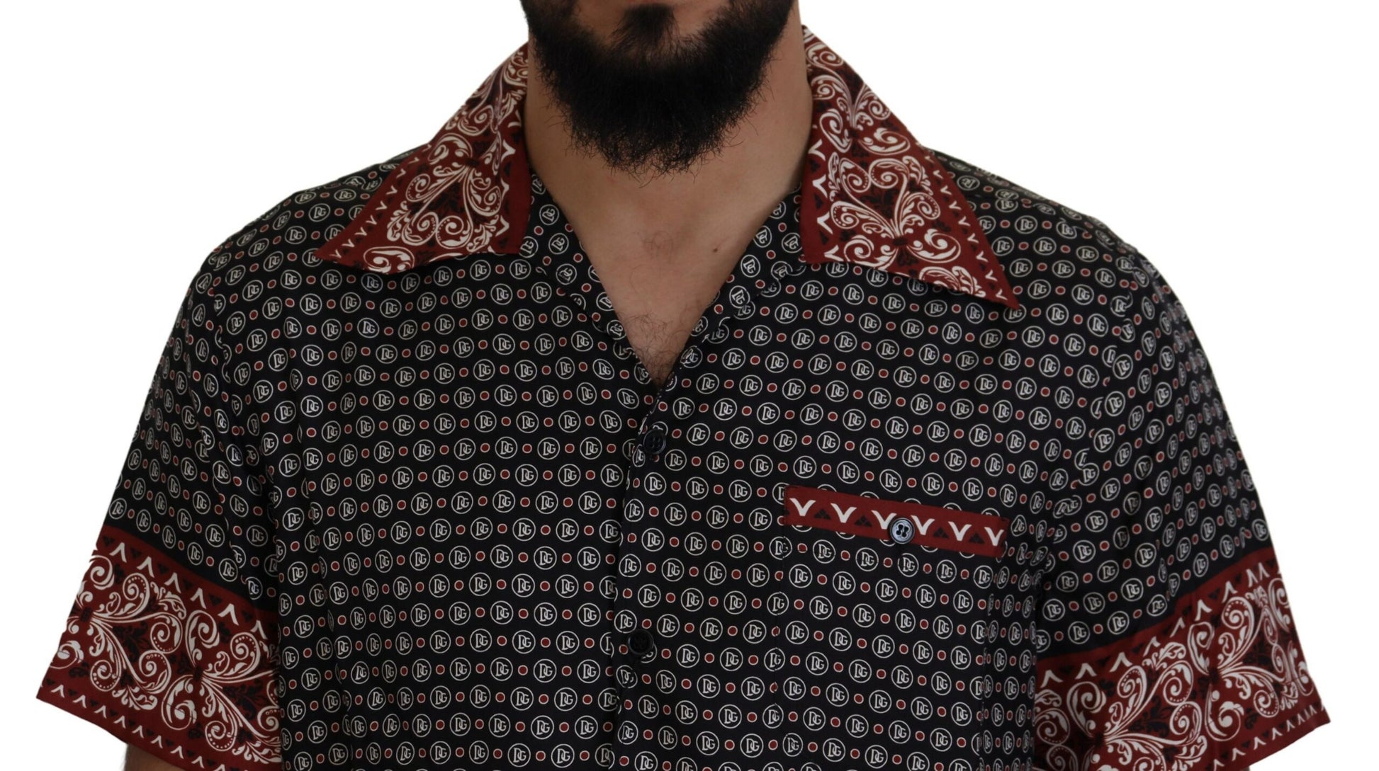 Elegant Multicolor Silk Casual Shirt by Dolce & Gabbana