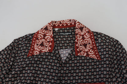  - Elegant Multicolor Silk Casual Shirt
