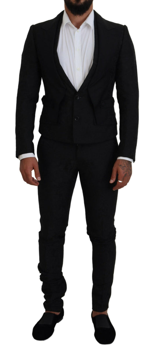  - Elegant Black Martini Suit for the Modern Man