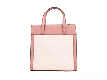 Michael Kors Cece Small Pink PVC North South Flap Tote Crossbody Bag