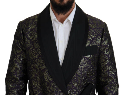  - Gold Jacquard Robe Jacket