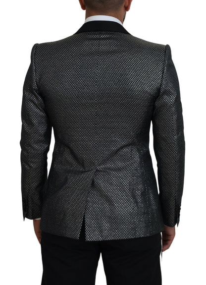  - Elegant Jacquard Single Breasted Blazer