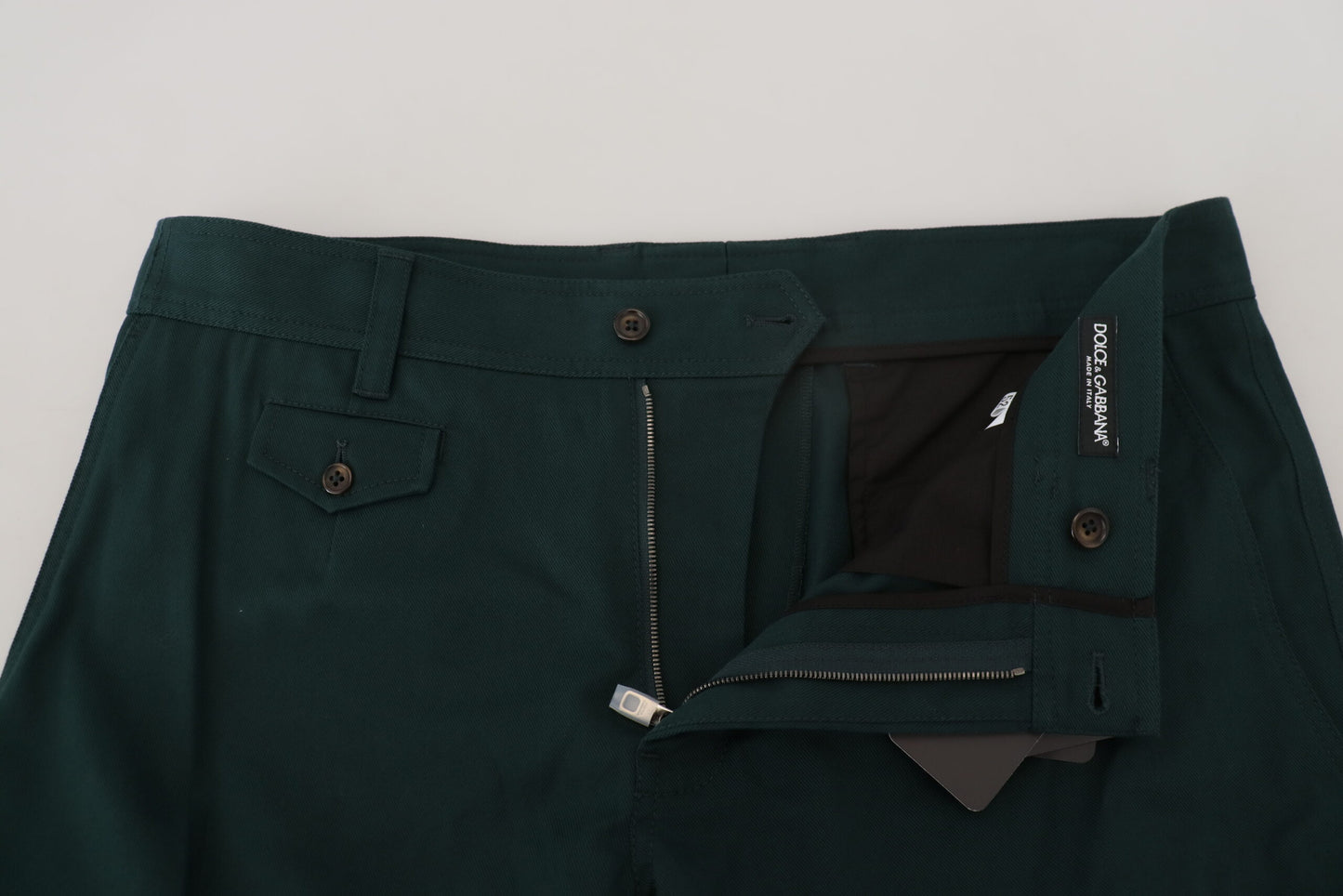  - Elegant Green Slim Fit Cargo Jeans