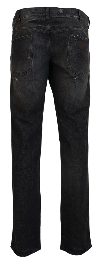  - Exquisite Gray Denim Pants for the Modern Gentleman