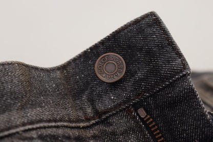  - Exquisite Gray Denim Pants for the Modern Gentleman