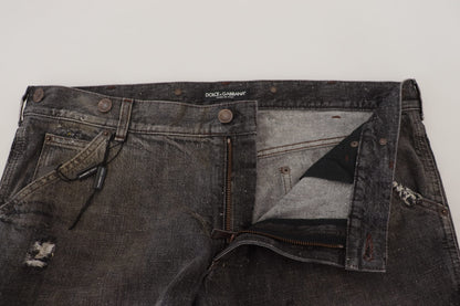  - Exquisite Gray Denim Pants for the Modern Gentleman