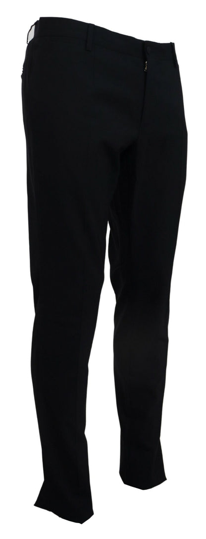  - Elegant Slim Fit Dress Pants in Blue