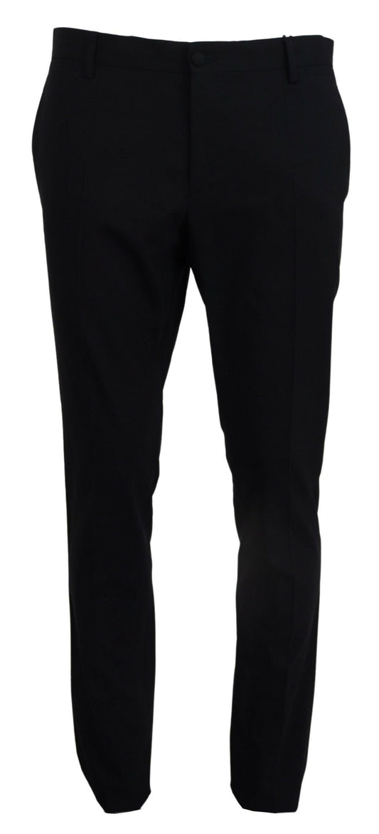  - Elegant Slim Fit Dress Pants in Blue