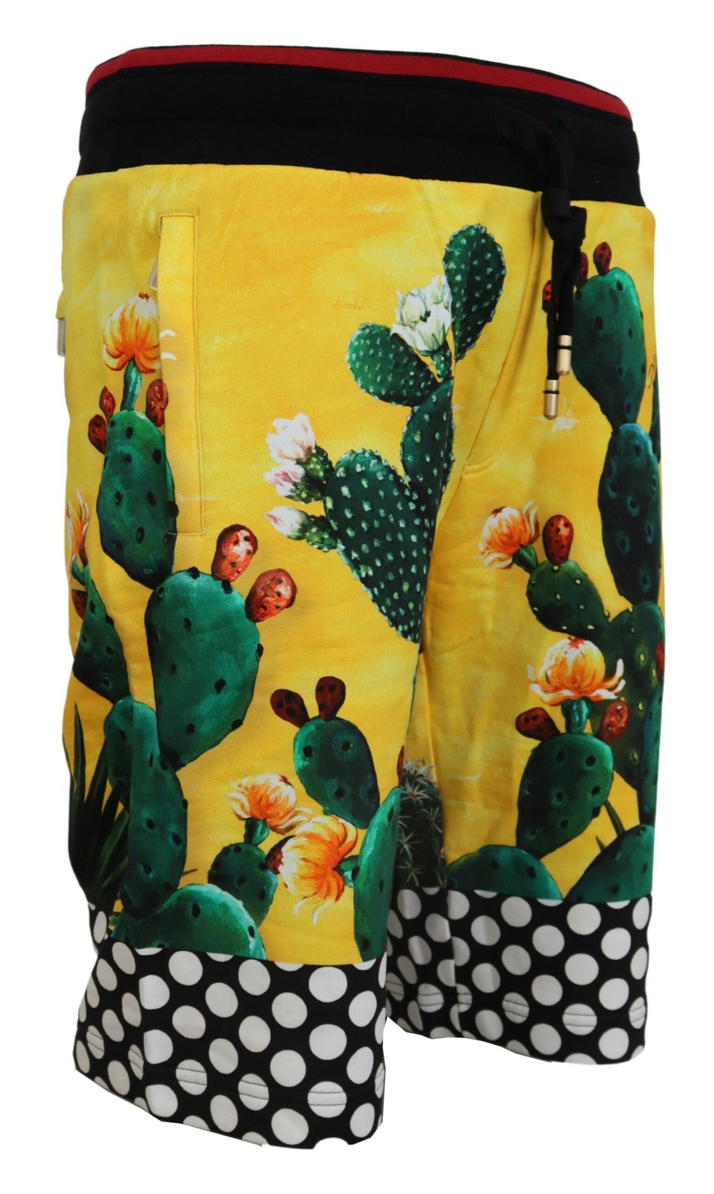  - Multicolor Cactus Print Sweat Shorts