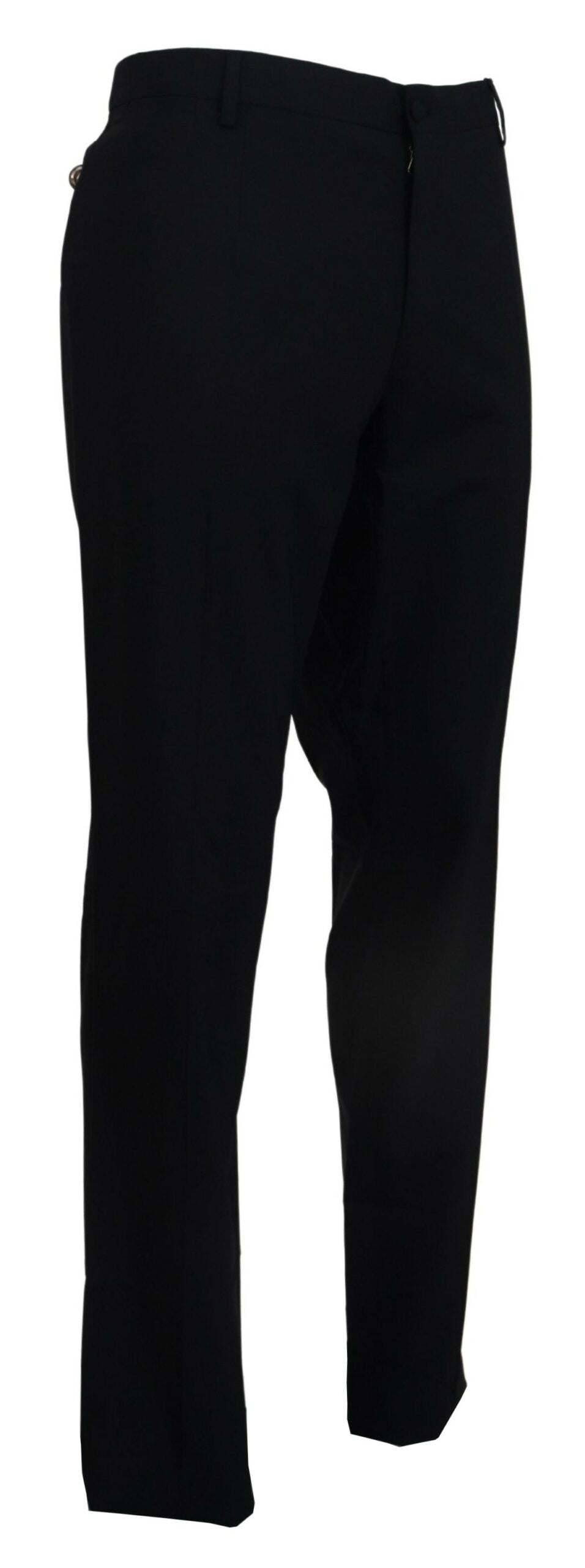  - Elegant Slim Fit Wool Blend Trousers