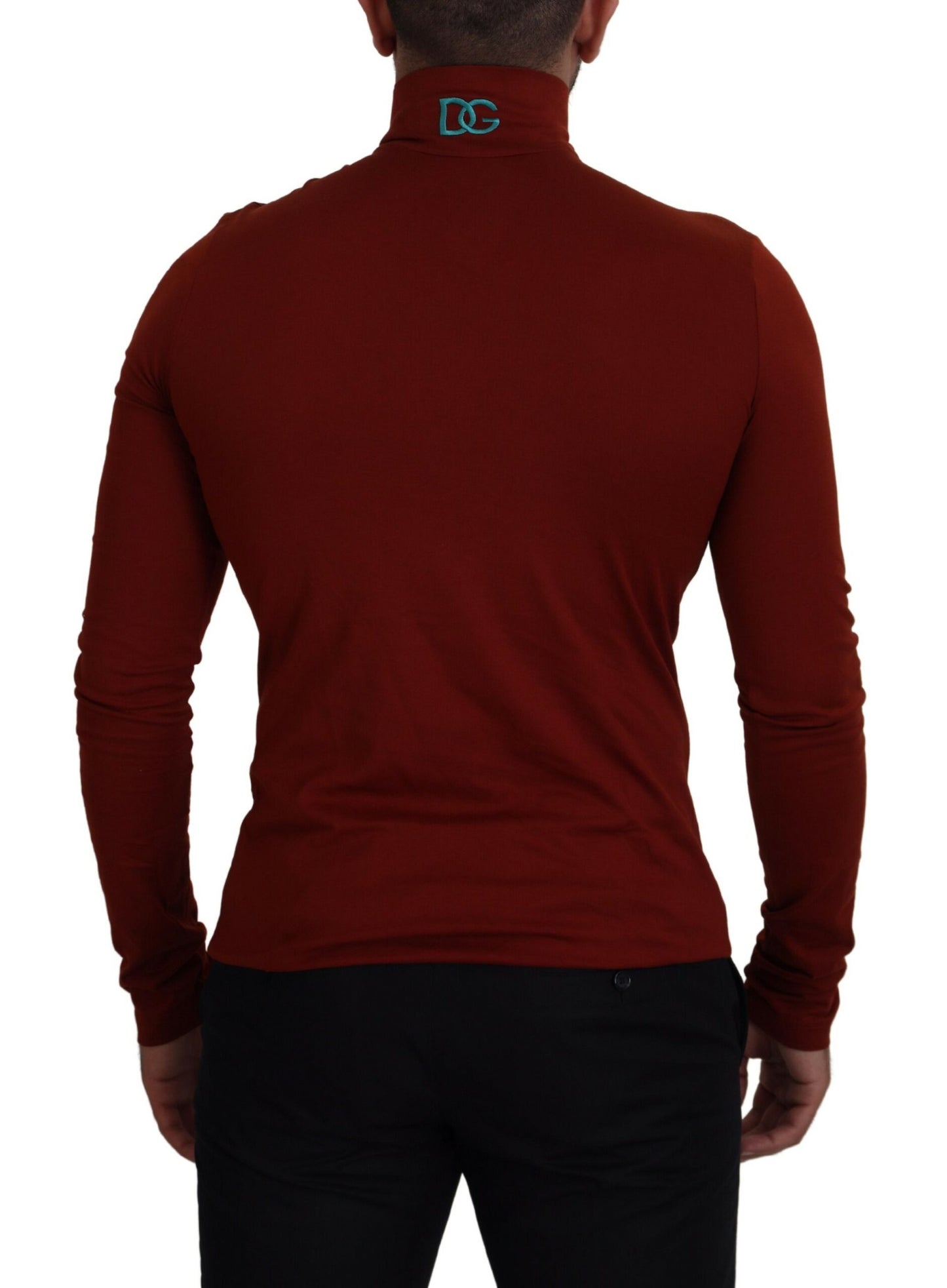  - Elegant Maroon Collar Zip Sweater