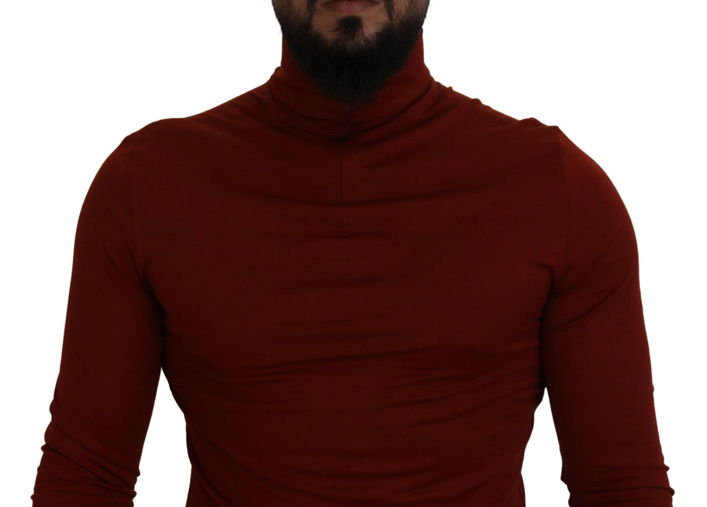  - Elegant Maroon Collar Zip Sweater