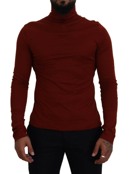  - Elegant Maroon Collar Zip Sweater