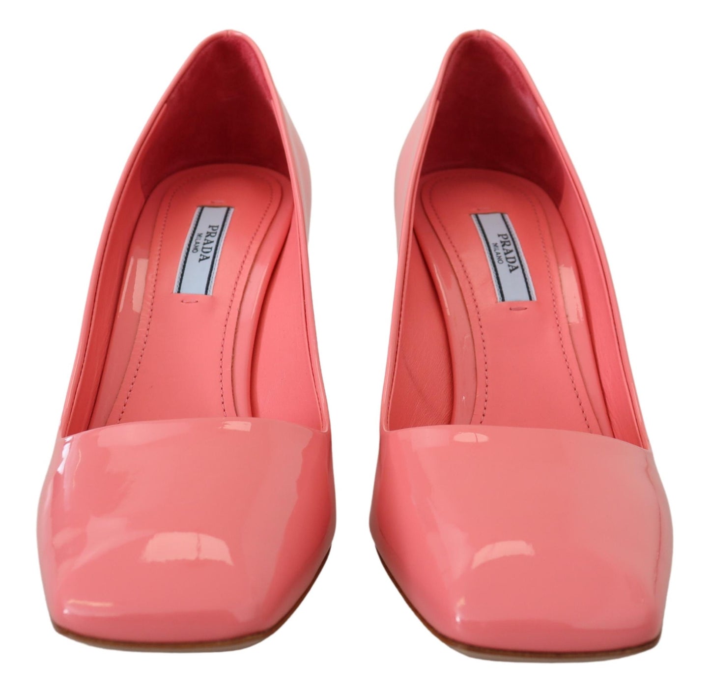  - Elegant Square Toe Pink Heels