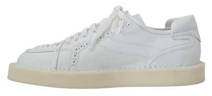  - Elegant White Low Top Oxford Sneakers