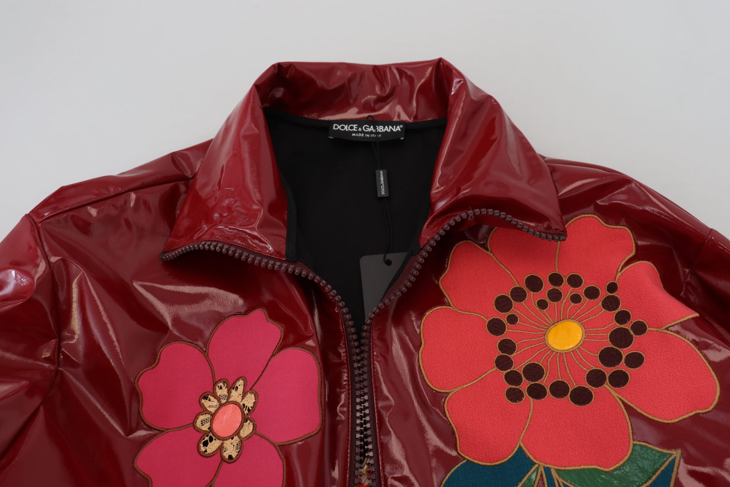  - Maroon Floral Luxe Jacket